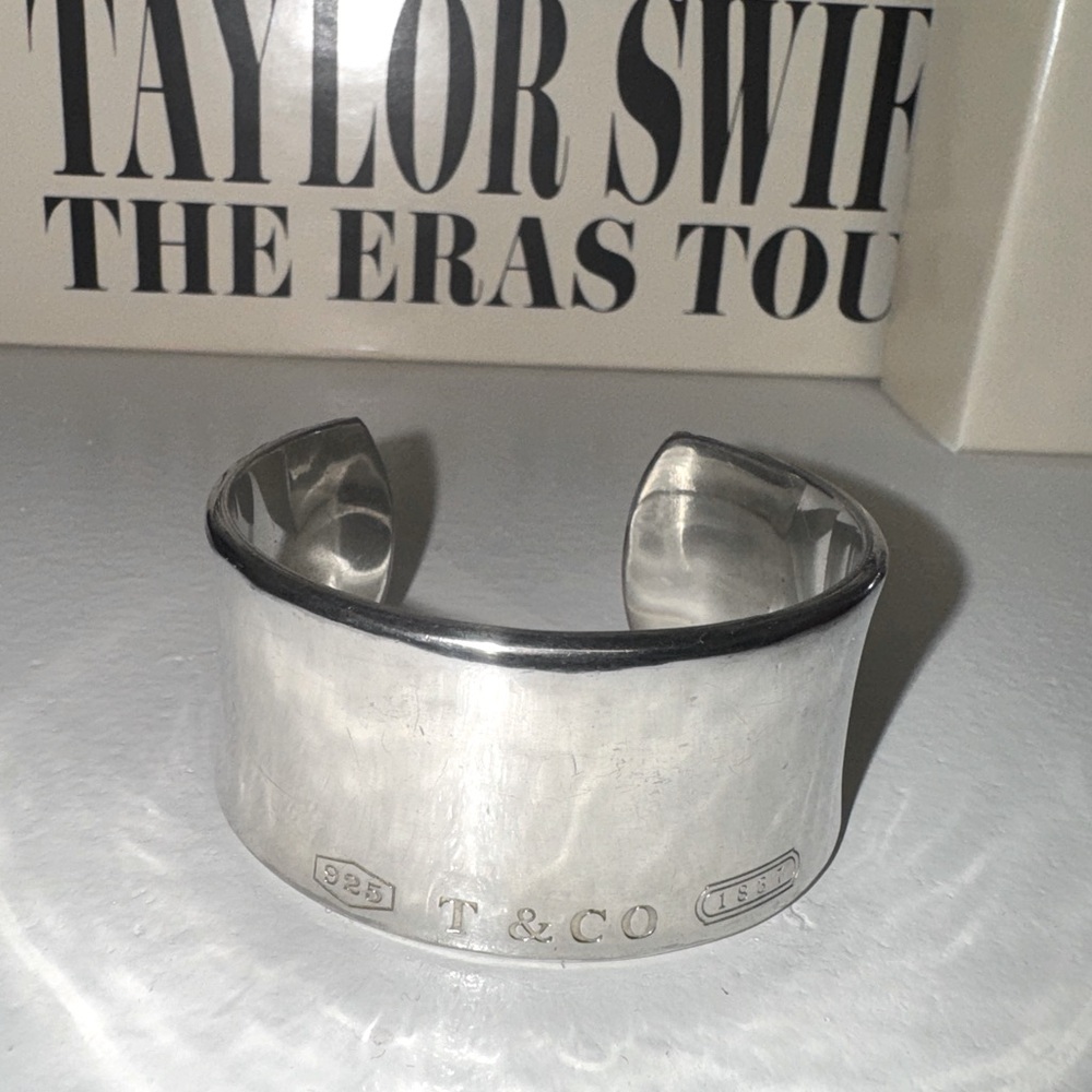 Tiffany & Co. 1837 wide cuff bracelet in sterling silver